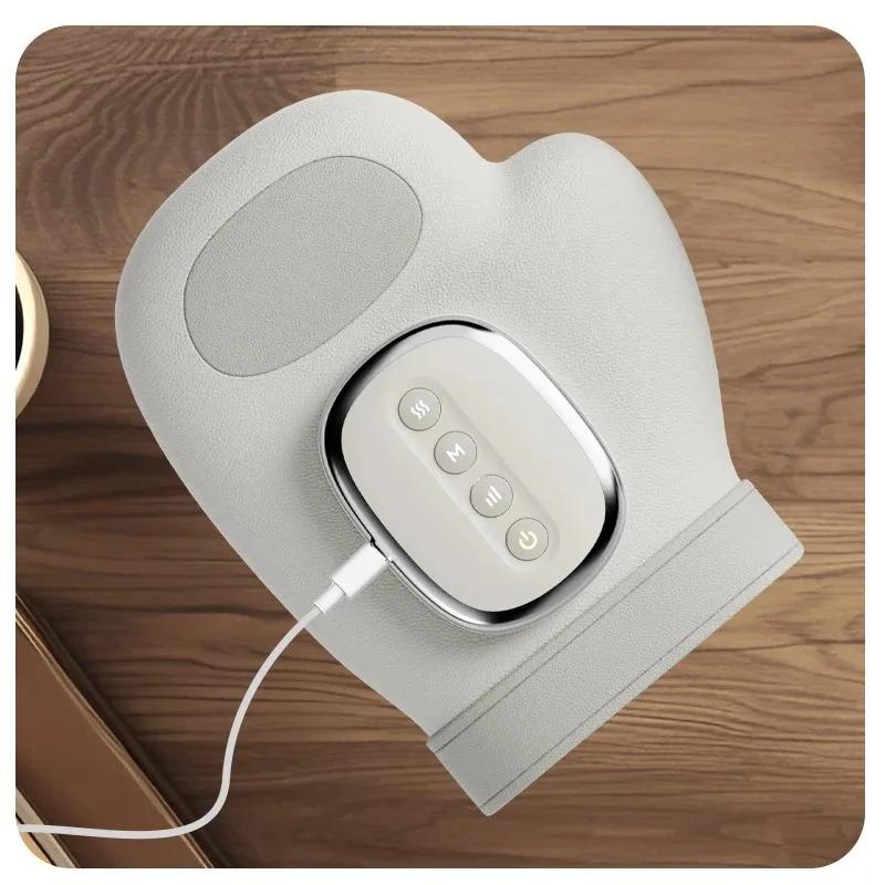 2026 New Gift Hand Massager with Heat and Airbag Compression Carpal Tunnel Wrist Finger Kneading Massage Device Electric Vibration Gloves
