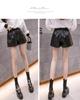 Women's High Waist PU Leather A-Line Shorts - Autumn/Winter 2025 Collection