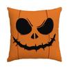 1/4Pcs Halloween Pillowcase, Halloween Orange Fun Emoji Cushion Cover, Decorative Sofa, Living Room, Bedroom Cushion Cover