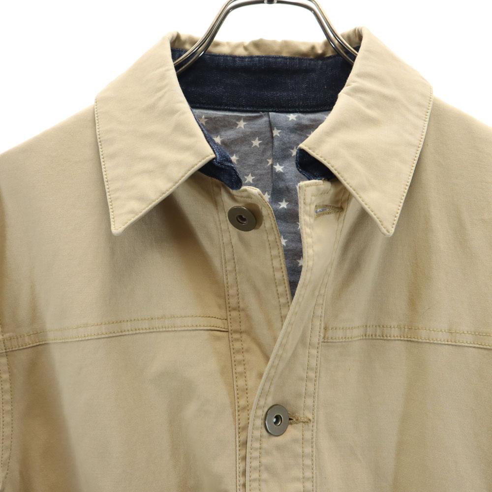 daboro Denim switch Stainless collar coat 5 beige Men's Used