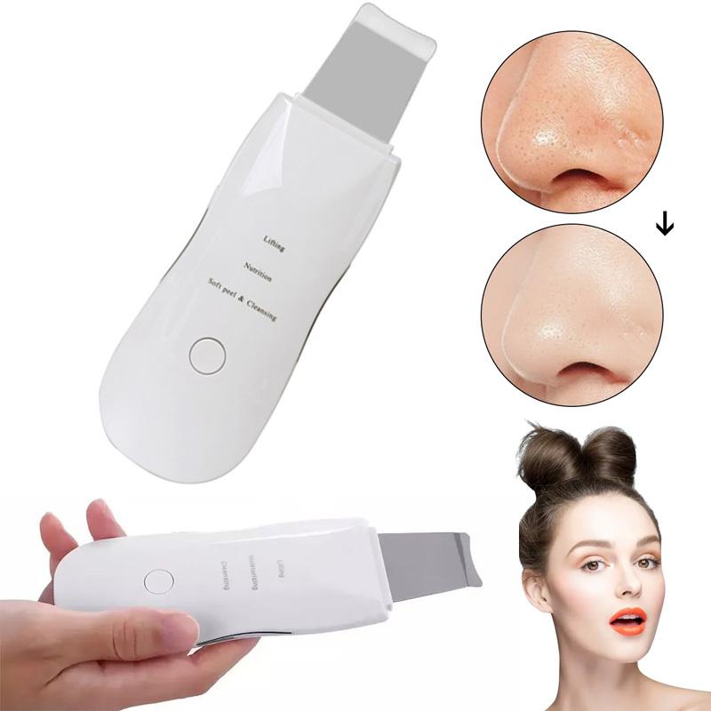 Ultrazvuková škrabka na pleť Čištění pórů Obličejový hloubkový čisticí přístroj Vhodný pro kosmetické přístroje pro ženy a muže