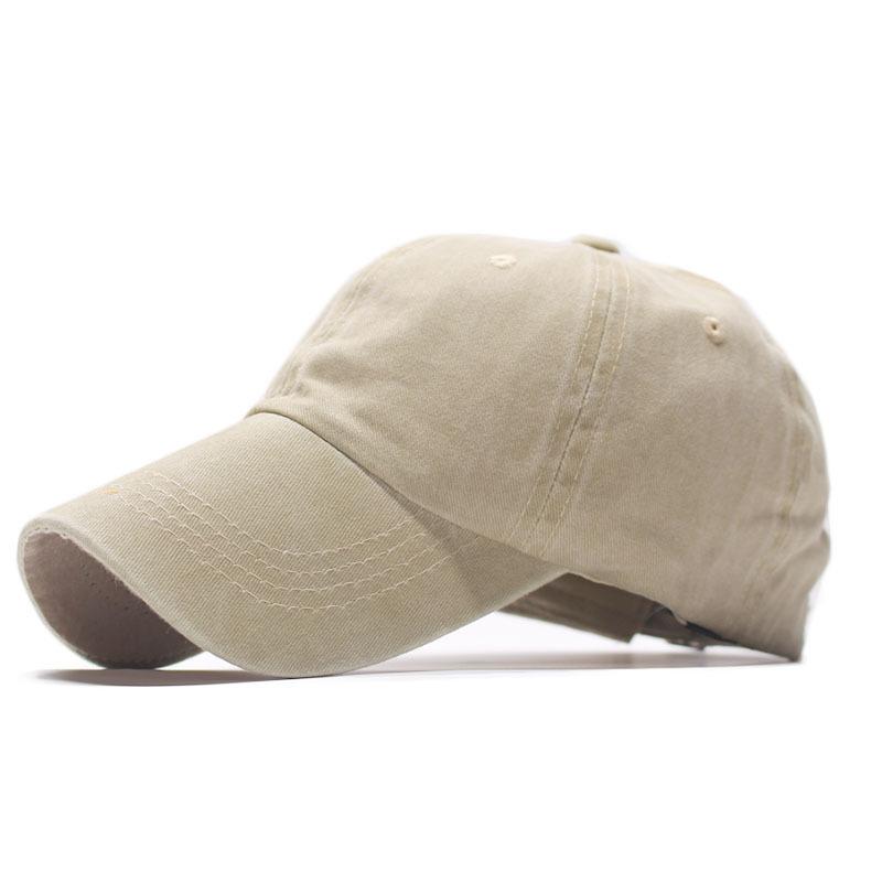 Simple light board fashion cap washed baseball cap men's and women's outdoor sunshade casual hat tide