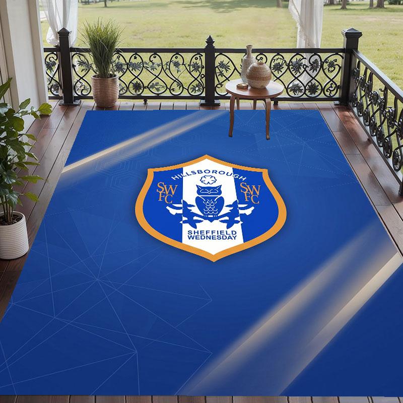 Soft Floor Carpet Sheffield Wednesday Pattern Area Rug Decorative Mat For Home Room Decoration
