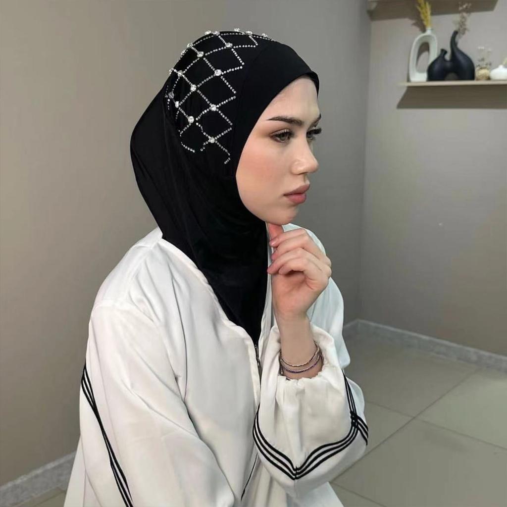 Femme Prière Turban Intérieur Casquettes Mariage Église Hijab Hijab Léger Temps Chaud Musulmans Prière Protection Solaire Foulard Islamique