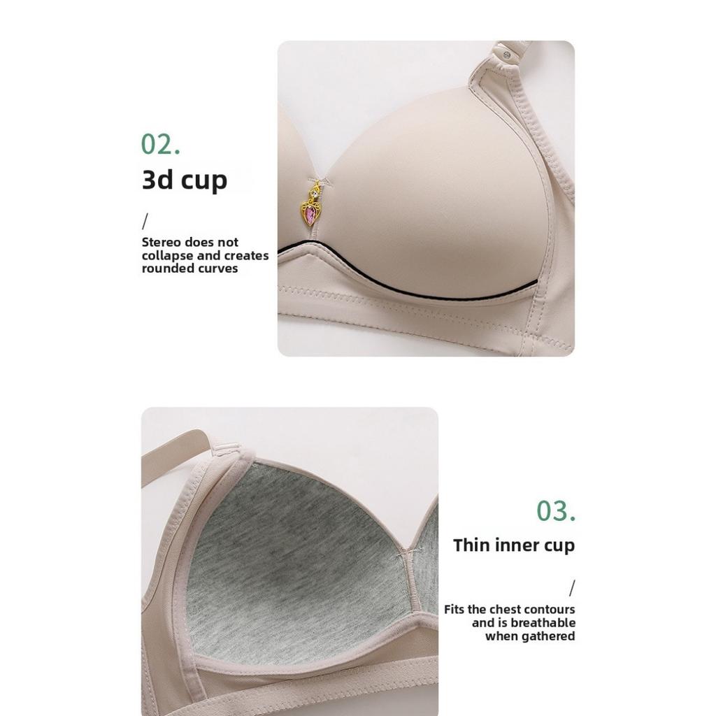 Ladies' Adjustable Shoulder Strap Solid Color Bra - Soft and Breathable, Built In Pad Design Comfortable and Close Fitting, All Season Elegant