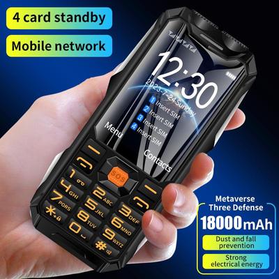 YEEMI Yimi Q9 Téléphone Robuste d'extérieur pour Personnes Âgées: Écran 3,5 pouces, Quatre SIM, Son Fort, Grande Police
