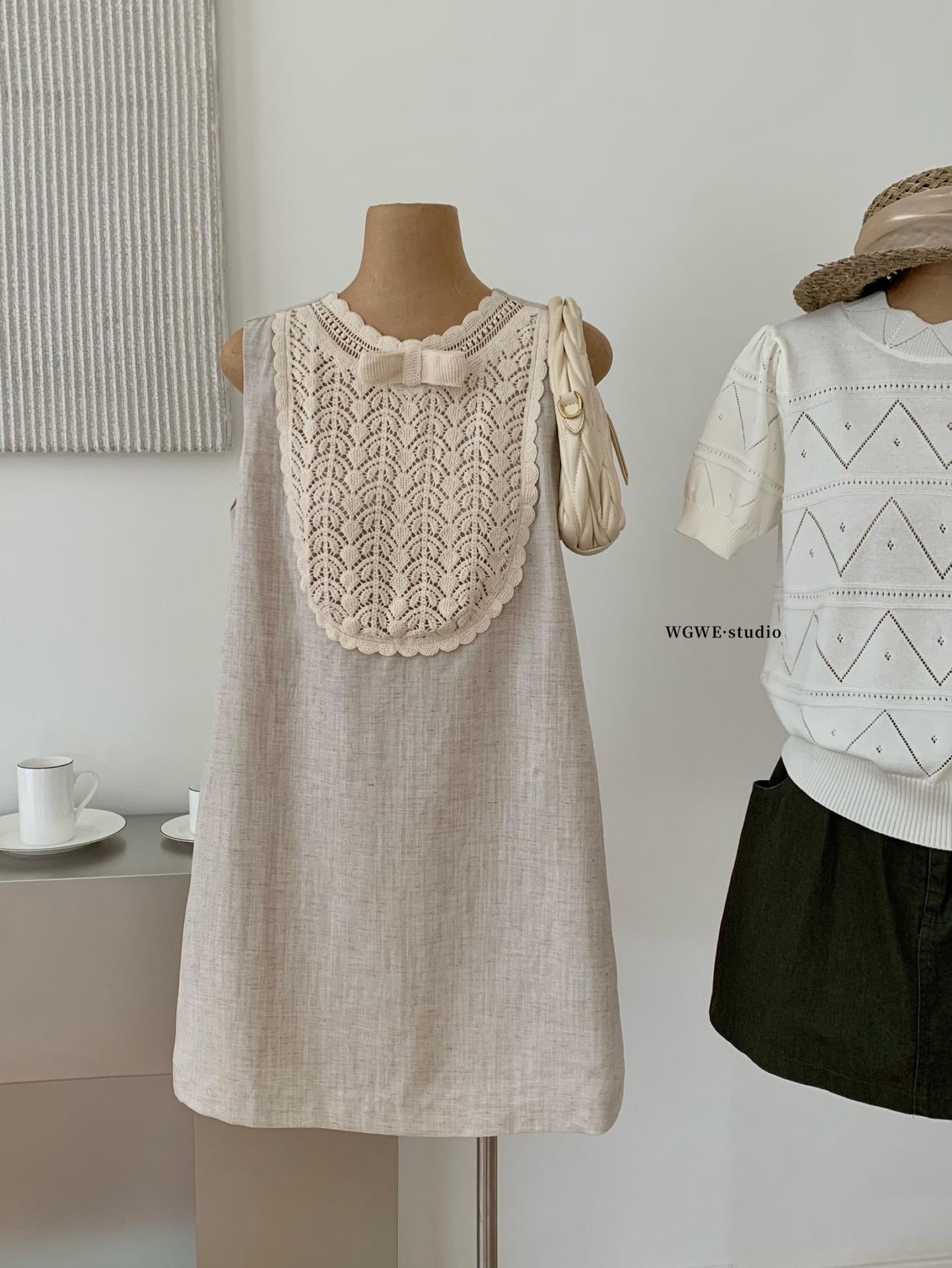 Guangzhou Thirteen Hong Women s Summer Cotton Linen A-line Casual Vest Dress Medium