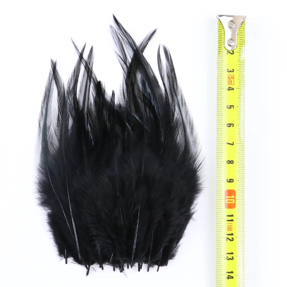 50Pcs Natural Black Goose Ostrich Feathers For Jewelry Earrings Making Diy Dream Catcher Decoration Crafts Plume Accessories