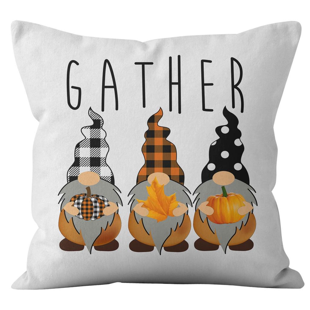 New Thanksgiving Pumpkin Dwarf Pillow Case Home Cushion Pillow Case