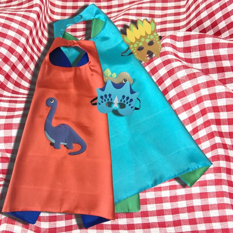 Dinosaur Costume Set Dinosaur Caped with Masks Animal Dress Up Costume Kit