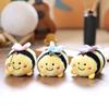 1 Piece Bag Pendant Cute Little Bee Doll Plush Toy Keychain Children'S Backpack Accessories Holiday Gifts