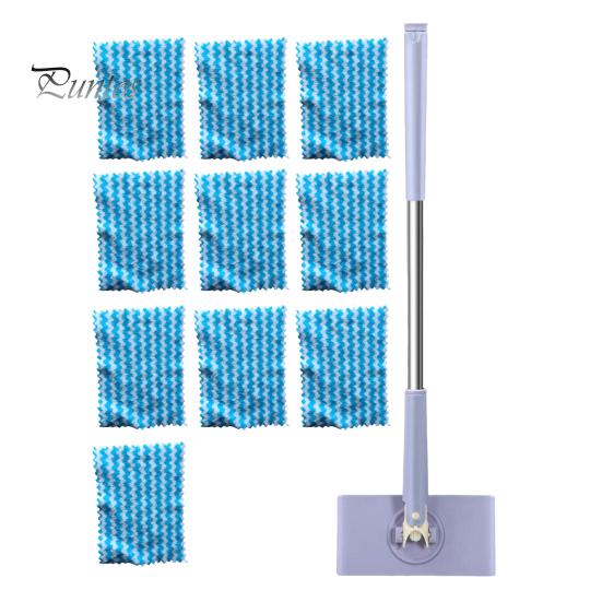 

Умная ленивая швабра с удобной ручкой, полотенца для сухой и влажной уборки, быстрая замена ткани, вращение на 360 градусов, маленькая швабра 110 cm светло-фиолетовый