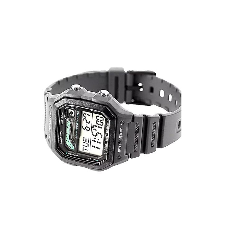 Casio Unisex Standard Series Black Watch WS-1600H-8A WS-1600H-8A