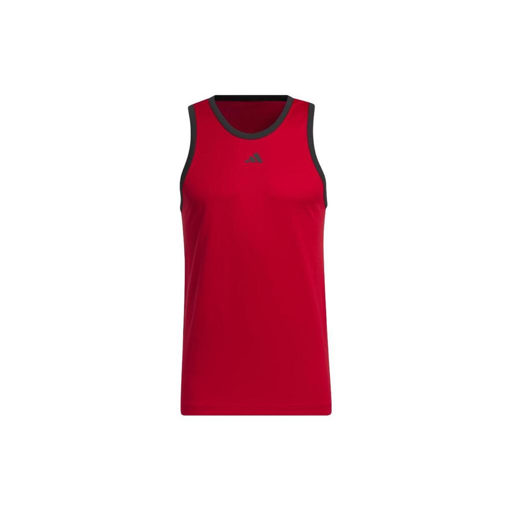 Adidas Tank Tops Men's Scarlet Crew Neck Moderate Straight Fit IC2461
