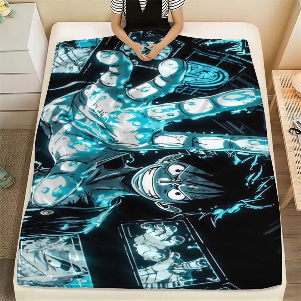 Luffy Multi Scene Use Printed Blanket, Flannel Blanket Great for Sofa, Bed, Bedroom, Chair and Outdoor Tour.-TING