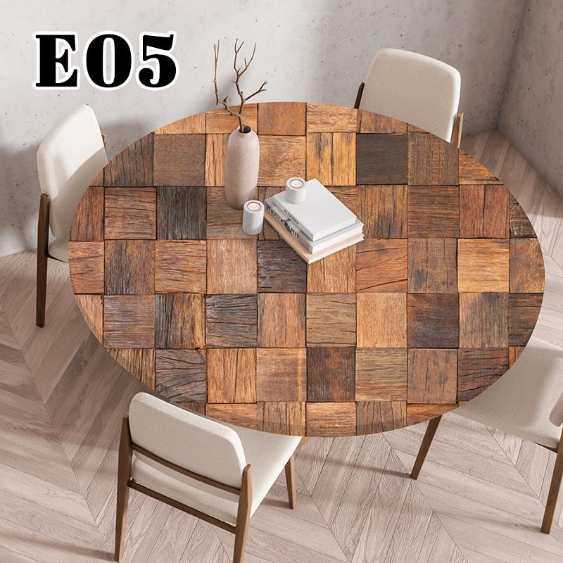 60/90/120Cm Wasserdichte Runde Tischdecke Ölfest Tischschutz Einstellbar Küche Esszimmer Hochzeitsparty Tischdecke Heimdekoration