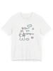 T-shirt da Donna con Fantasia Y2K e Coniglietto Carino Design con Testo Coreano Stampa Moda Casual Quotidiana Top Trendy Stile All-Match