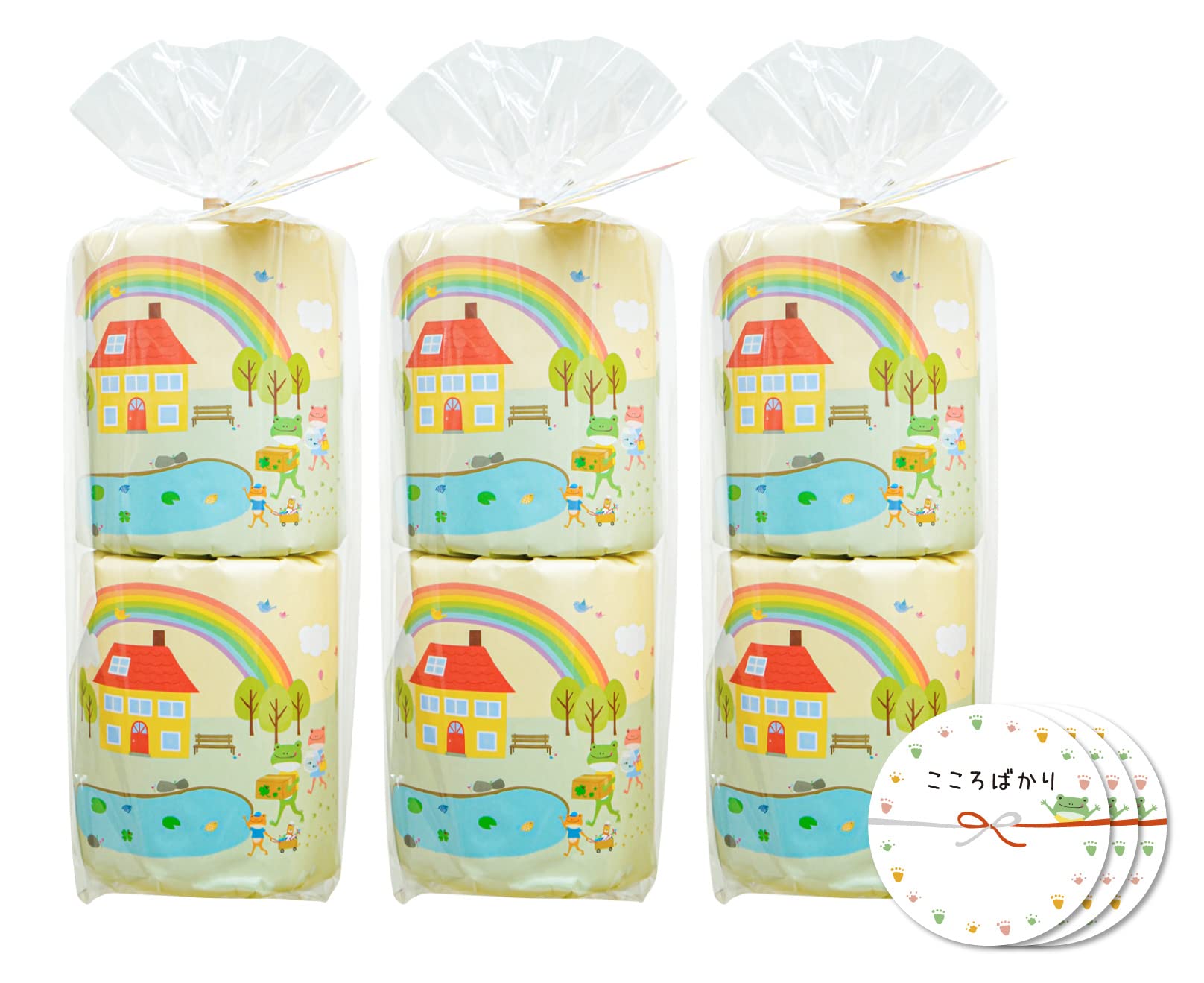 

Set of 3 Cute Toilet Paper Rolls with Gift Tags wo for Moving Greetings Small (Ouchi Kaeru) (Moving Greetings, Gifts, Prizes, Exhibitions, Events)