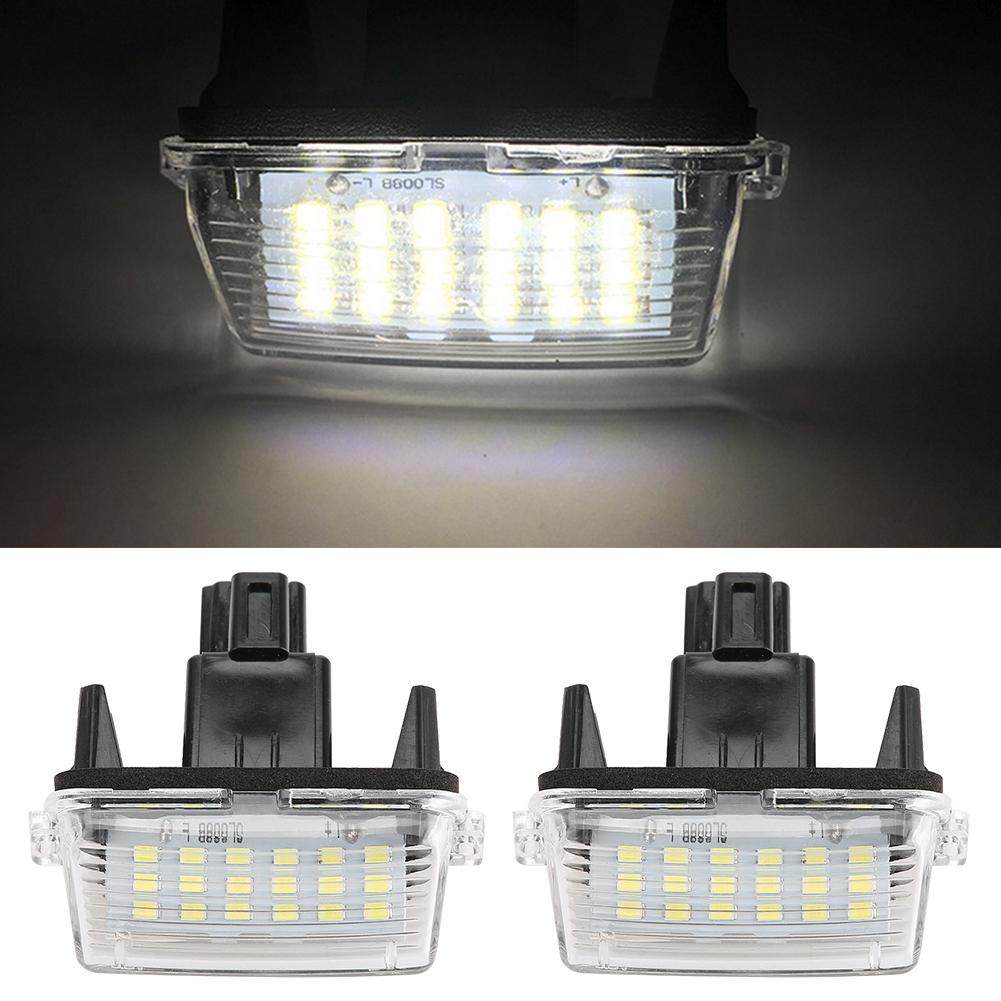 1 Pair LED Number License Plate Light Lamp Fit for Toyota Corolla 2014