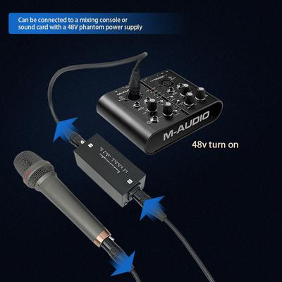 Professioneller Vorverstärker Verbessertes Aufnahmeerlebnis Dynamischer Mikrofon-Vorverstärker Audio-Booster für Rundfunk und Podcasts