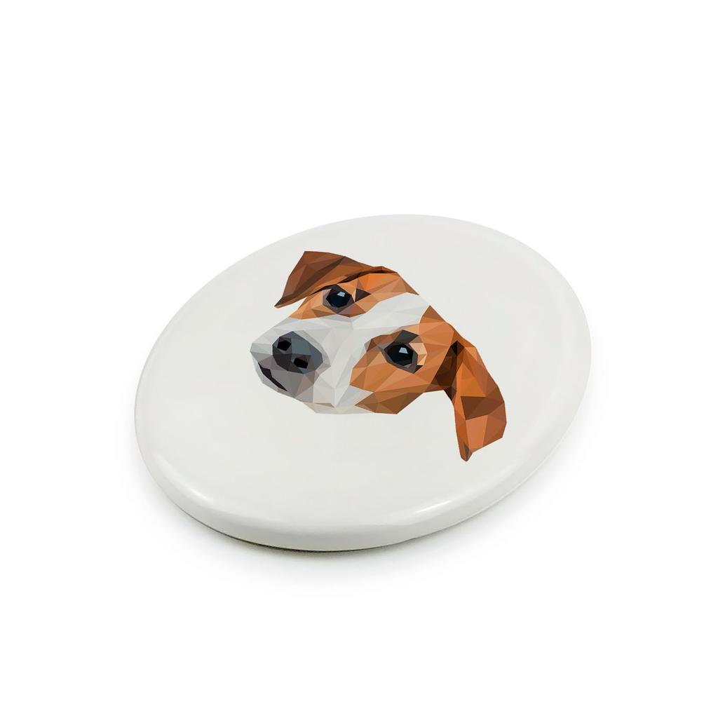 Jack Russell Terrier -Płytka Ze Zdjęciem I Napisem Geometryczna Marki Art-Dog