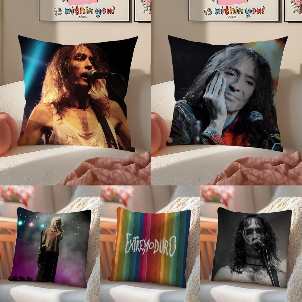 Rebellious Spanish Rock Band EExtremoduro Cushion Cover Pillowcase Short Plush Invisible zipper Room Sofa Cushion Cover