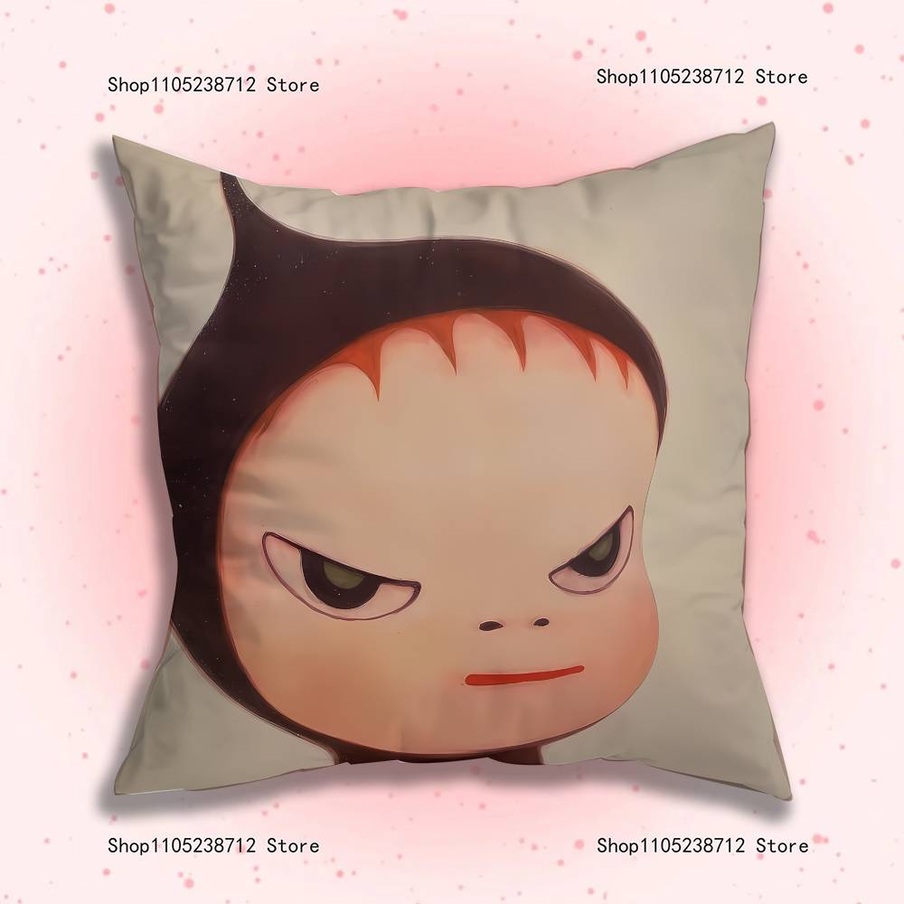 Creative Y-Yoshitomos N-Nara-S Anime Celebrity Merchandise All-Match Printed Pillow Case Sofa Office Room Decoration Protector