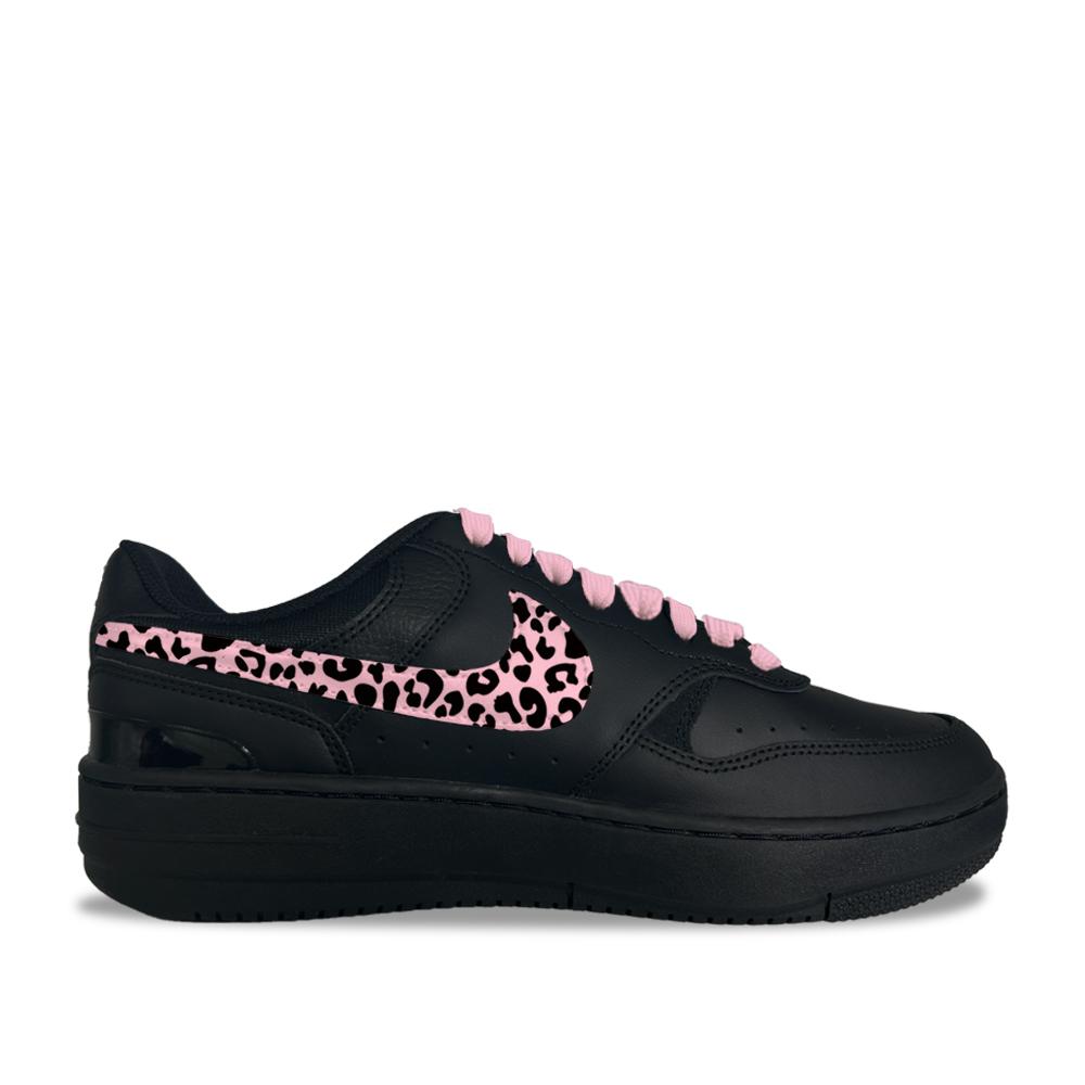 Nike Gamma Force Leopard Shadow Graffiti 1 Synthetic Leather Low top Skateboard Shoes Unisex Black HQ1674-001(team1544-1)