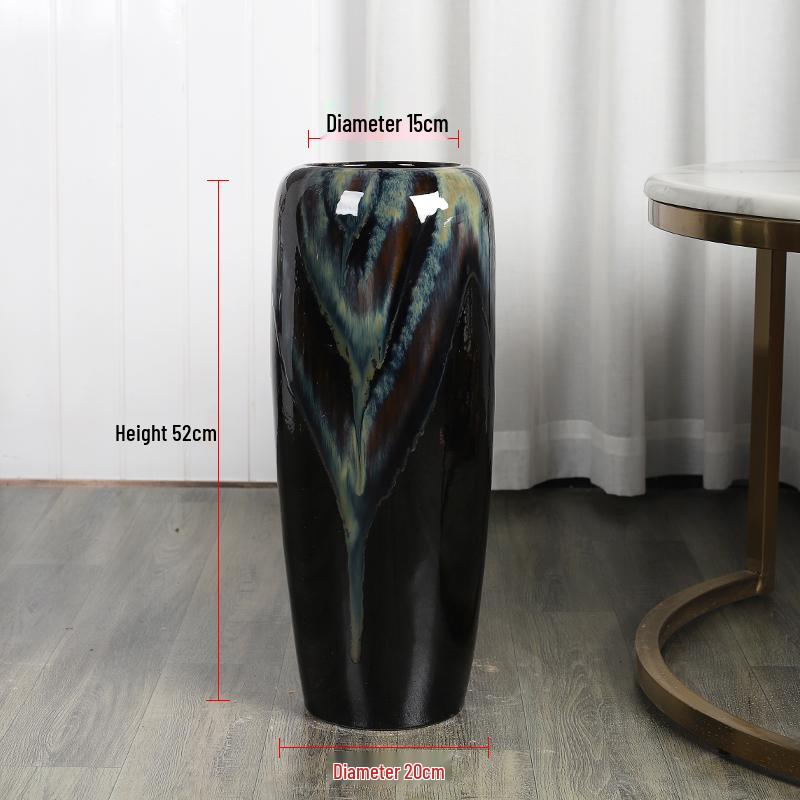 Handmade Large Ceramic Floor Vase for Living Room or Hotel - Perfect for Fresh Flowers