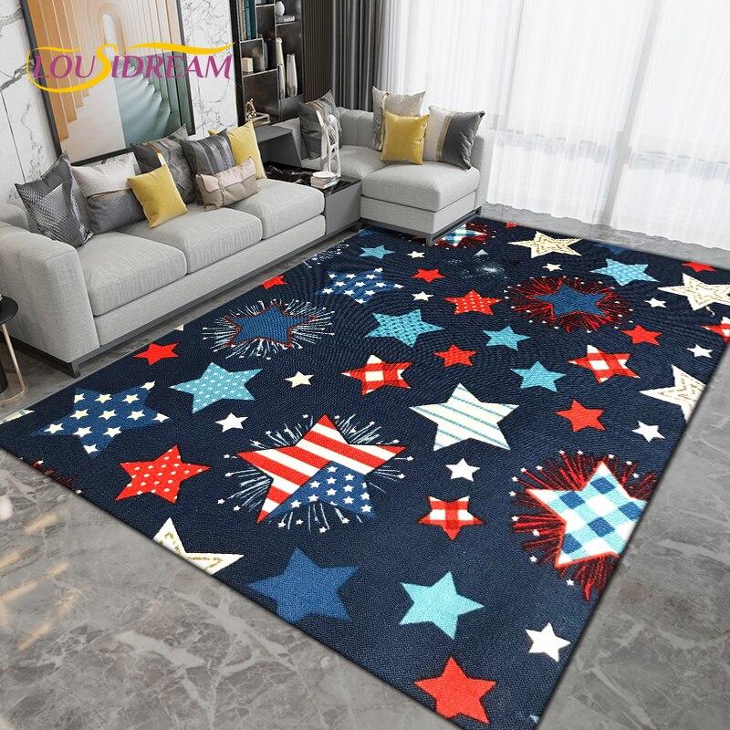 Pentagon Five-pointed Star Area Rug,Carpet Rug for Living Room Bedroom Sofa,Kitchen Bathroom Doormat Non-slip Floor Mat Gifts
