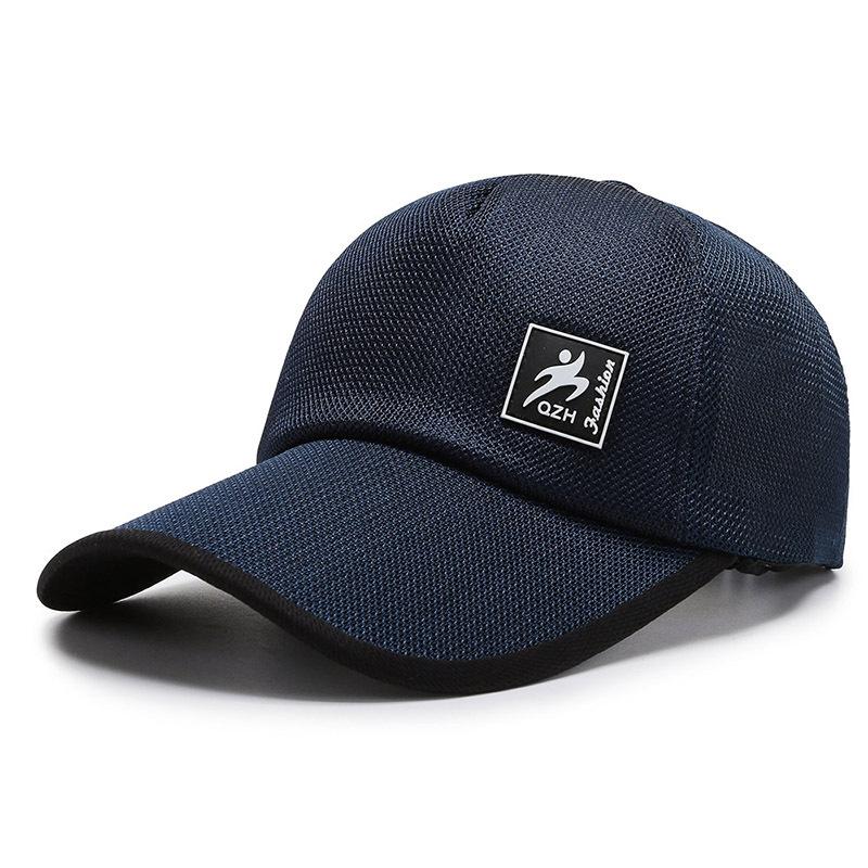 

Qzh Letter Baseball Cap Summer Outdoor Sun Protection Breathable Gifts Hats синій