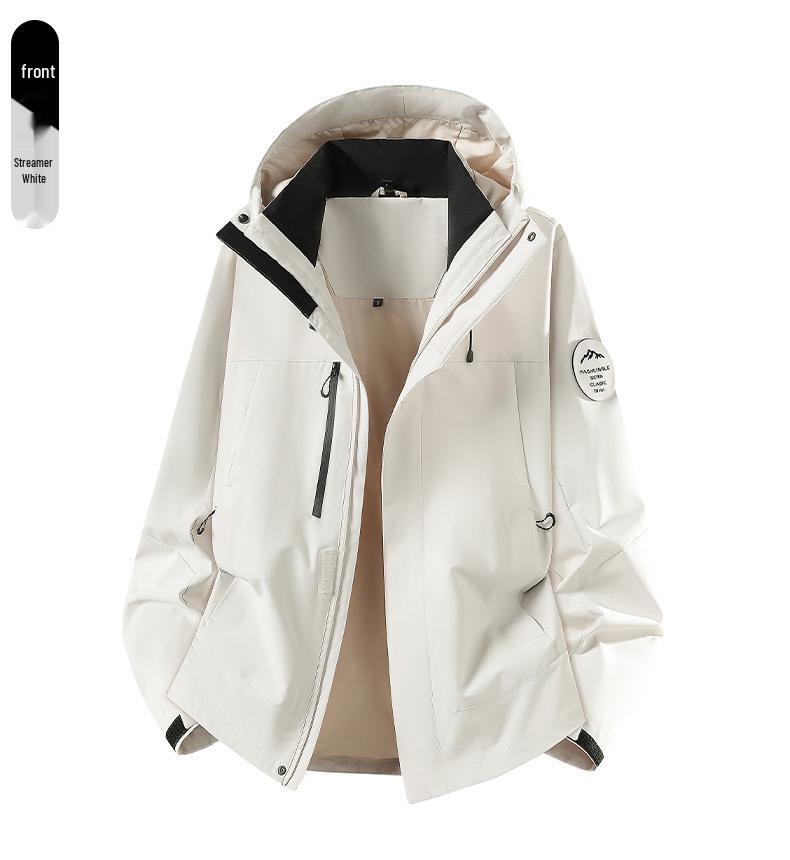 2026 Spring/Autumn Outdoor Single-Layer Mountaineering Jacket - Versatile, Waterproof, and Windproof for Couples.
