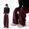 Fleece Thickened and a and Sa Overalls Children's Winter Fashion Casual Loose Straight Wide-leg Sweatpants