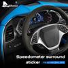 Справжнє м'яке вуглецеве волокно для Chevrolet Corvette C7 2014 2015 2016 2017 2018 Аксесуари Наклейки на обшивку спідометра автомобіля