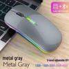 Dual-Mode Bluetooth & 2.4G Silent Optical Mouse with Power Display for Desktops and Laptops