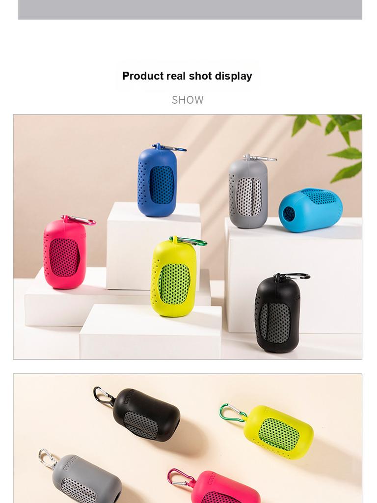 Creative Portable Mini Silicone Set Cooling Gel Towel Outdoor Cooling Towel Quick Dry Gym Towel