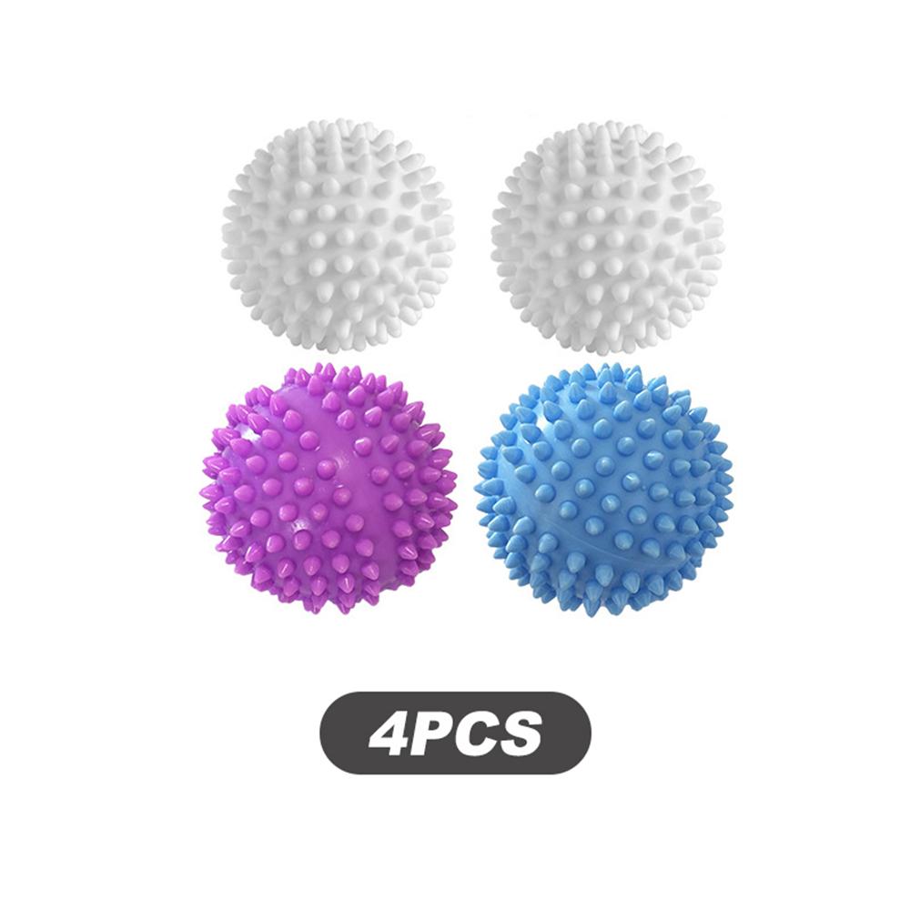 4Pcs TPR Dryer Ball Reusable Laundry Ball Washing Machine Drying Fabric Softener Ball for Home Clothe Cleaning Tool Accessrices