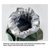 Canvas Lunch Bag Drawstring Insulated Tote for Work Picnic Portable Meal Container Carrier