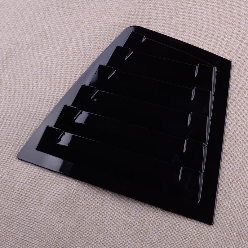 1 Pair Glossy Black Rear Side Window Louver Cover Scoop Shutter Vent Trim Fit for Chevrolet Cruze 2009-2011 2012 2013 2014 2015