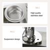 Sink Swan Strainer Basket Stainless Steel Kitchen Faucet Drain Basket Sink Food Waste Strainer for Draining Vegetable Washing