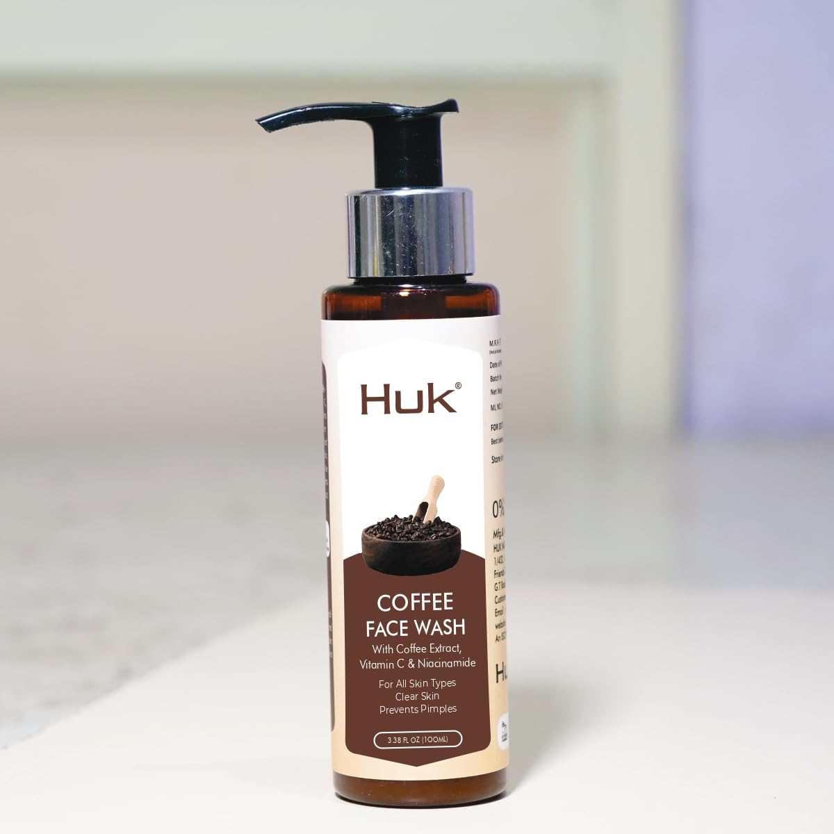 Huk Coffee Face Wash for Men & Women and Almond Moisturizing Soap