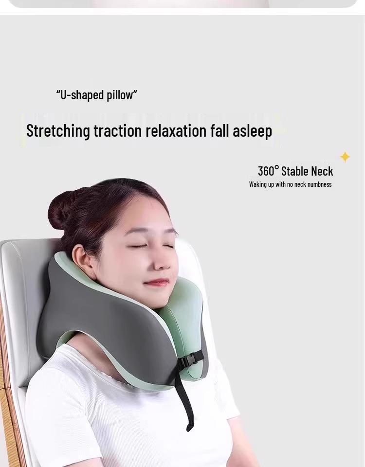 Memory Foam U-Shaped Face Down Nap Pillow for Office or School