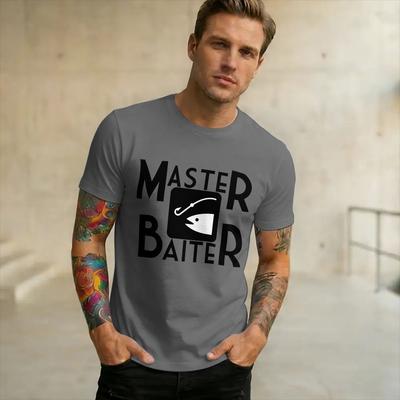 Unisex Unisex Graphic Printed Master Baiter Funny Fishing Tee T Shirt Cotton Tshirts Clothing