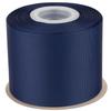 [Tekdeere]Width 75mm Solid Navy Grosgrain Ribbon, Perfect for Gift Wrapping, Sewing, Hair Accessories, Wedding Decorations - 22 Meters/roll