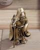 Seven Lucky Gods of Good Fortune: Fukurokuju (Fukurokuju) - Silky Gold - Sculptor: Makita Shuuun - Original: Antique Gold - Buddhist Statue - Ornament