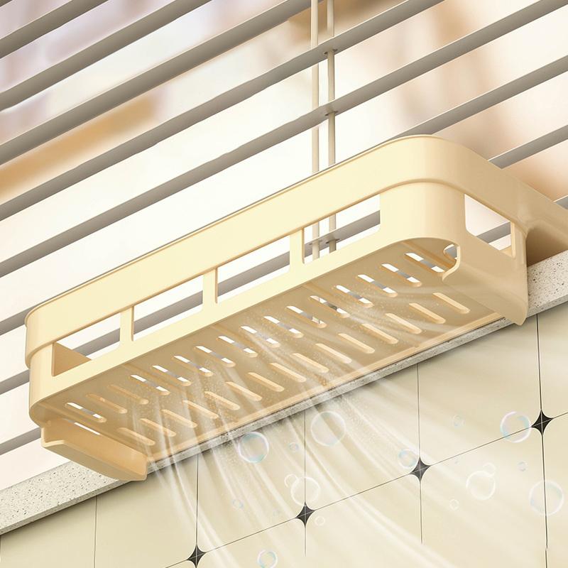 Kitchen Drain Rack, Sink Side Sponge Dishcloth Basket, Storage Rack, Household Window Sill No-Drill Storage Rack, Spice Rack