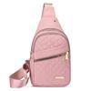 Einfache bestickte Faden-Umhängetasche Brusttasche