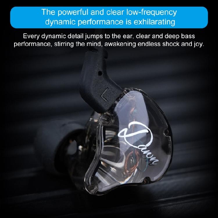 In-Ear-Kopfhörer Dynamische 10-mm-Treibereinheit Kopfhörer mit Kabelsteuerung für immersives Musik- und Spielerlebnis