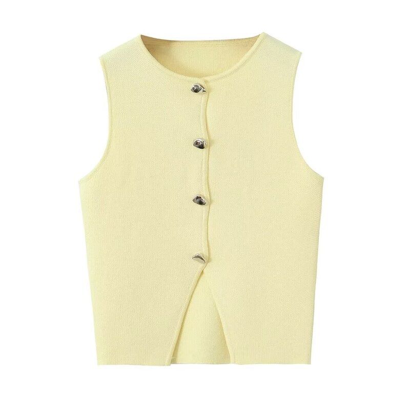Fashion Style 2024 Summer New Women's Clothing Elegant All-Matching Slim Fit Knitting Short Top 5536027 401