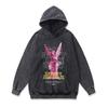 European And American Street Trend Hoodie Oversize Printing Fried Color Heavy Cotton Hooded Sweater Men